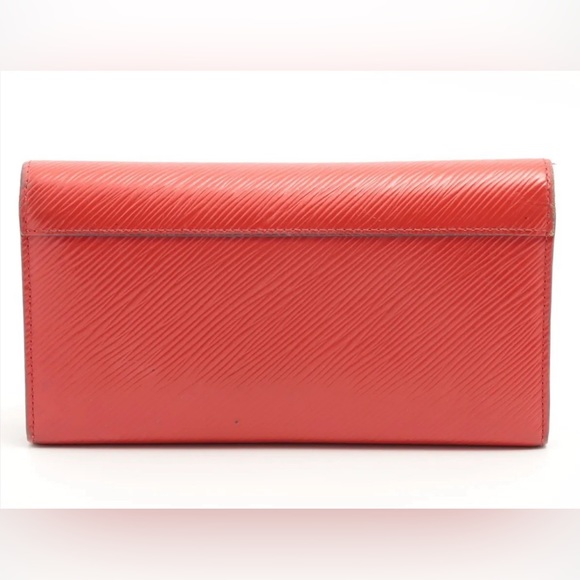 Louis Vuitton Epi Portefouille Twist Long Wallet Coquelicot Red M61179 - Picture 2 of 10
